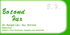 botond hux business card